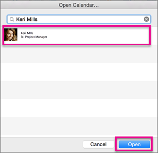 share calendar through outlook for mac